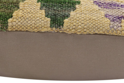 handmade Traditional Pillow Rust Blue Hand-Woven SQUARE 100% WOOL Hand woven turkish pillow2 x 2