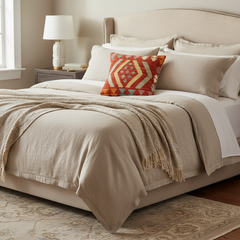 Southwestern Davenpor Turkish Hand-Woven Kilim Pillow