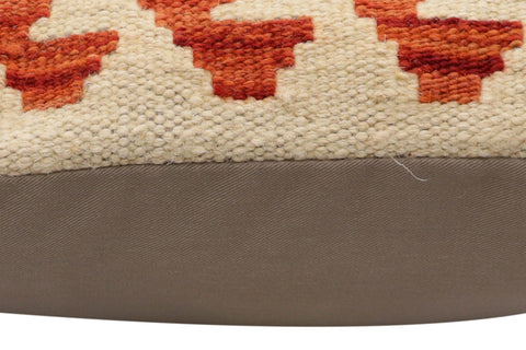 handmade Traditional Pillow Blue Rust Hand-Woven SQUARE 100% WOOL Hand woven turkish pillow2 x 2
