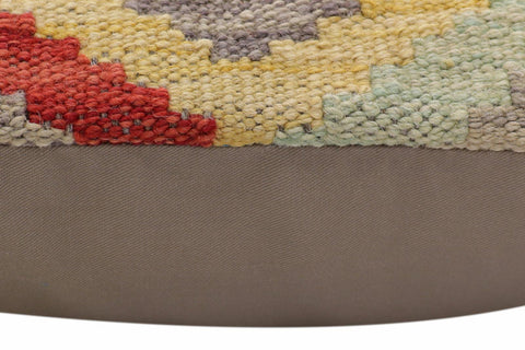 handmade Traditional Pillow Blue Red Hand-Woven SQUARE 100% WOOL Hand woven turkish pillow2 x 2
