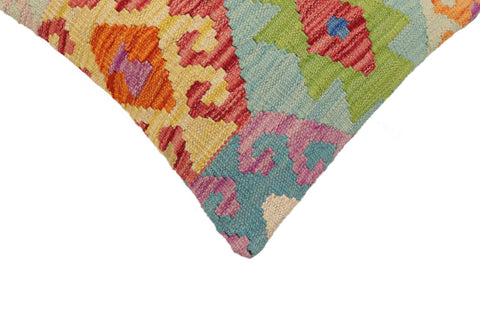 handmade Traditional Pillow Blue Rust Hand-Woven SQUARE 100% WOOL Hand woven turkish pillow2 x 2