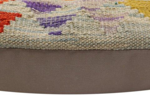 handmade Traditional Pillow Blue Rust Hand-Woven SQUARE 100% WOOL Hand woven turkish pillow2 x 2