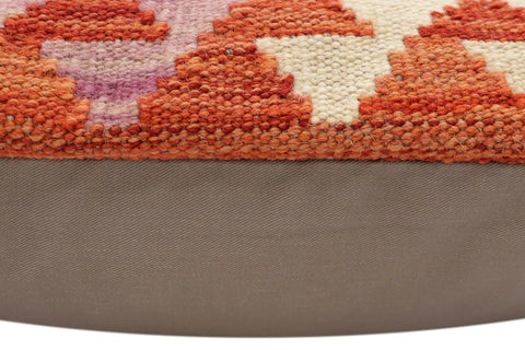handmade Traditional Pillow Rust Blue Hand-Woven SQUARE 100% WOOL Hand woven turkish pillow2 x 2