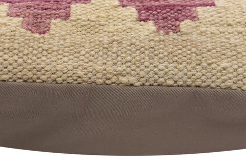 handmade Traditional Pillow Rust Blue Hand-Woven SQUARE 100% WOOL Hand woven turkish pillow2 x 2