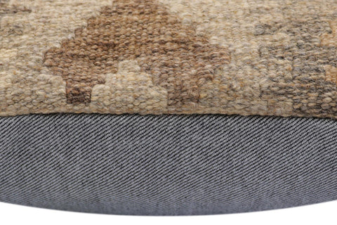handmade Traditional Pillow Beige Gray Hand-Woven SQUARE 100% WOOL Hand woven turkish pillow2 x 2