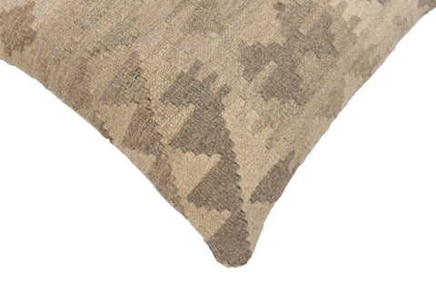 handmade Traditional Pillow Beige Brown Hand-Woven SQUARE 100% WOOL Hand woven turkish pillow2 x 2