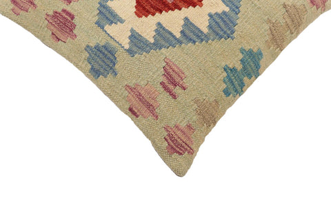handmade Traditional Pillow Red Blue Hand-Woven SQUARE 100% WOOL Hand woven turkish pillow2 x 2