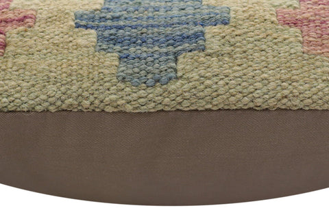 handmade Traditional Pillow Red Blue Hand-Woven SQUARE 100% WOOL Hand woven turkish pillow2 x 2