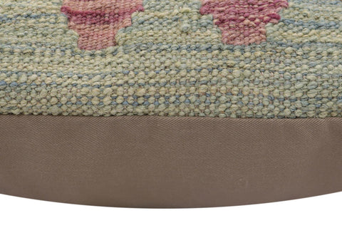 handmade Traditional Pillow Blue Red Hand-Woven SQUARE 100% WOOL Hand woven turkish pillow2 x 2
