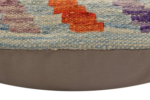 handmade Traditional Pillow Blue Red Hand-Woven SQUARE 100% WOOL Hand woven turkish pillow2 x 2