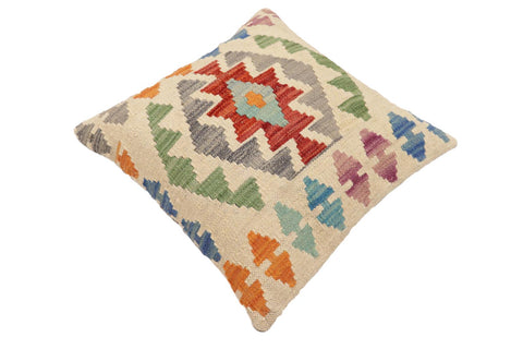 handmade Traditional Pillow Beige Red Hand-Woven SQUARE 100% WOOL Hand woven turkish pillow2 x 2