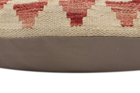 handmade Traditional Pillow Beige Red Hand-Woven SQUARE 100% WOOL  Hand woven turkish pillow  PILLOW
