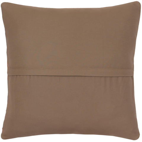 handmade Traditional Pillow Blue Rust Hand-Woven SQUARE 100% WOOL  Hand woven turkish pillow  PILLOW