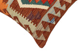 handmade Traditional Pillow Brown Rust Hand-Woven SQUARE 100% WOOL  Hand woven turkish pillow  PILLOW
