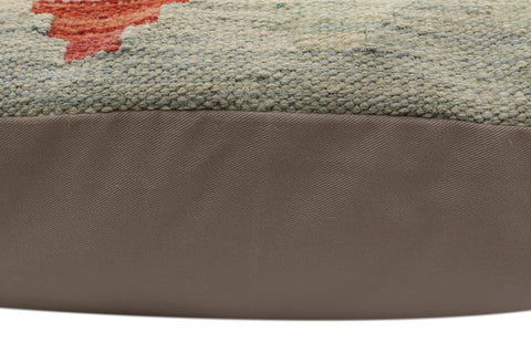 handmade Traditional Pillow Rust Blue Hand-Woven SQUARE 100% WOOL  Hand woven turkish pillow  PILLOW