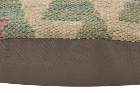 handmade Traditional Pillow Blue Gray Hand-Woven SQUARE 100% WOOL Hand woven turkish pillow2 x 2