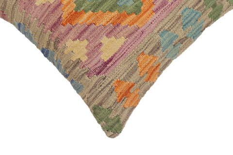 handmade Traditional Pillow Gray Red Hand-Woven SQUARE 100% WOOL Hand woven turkish pillow2 x 2