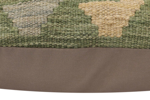 handmade Traditional Pillow Blue Green Hand-Woven SQUARE 100% WOOL Hand woven turkish pillow2 x 2
