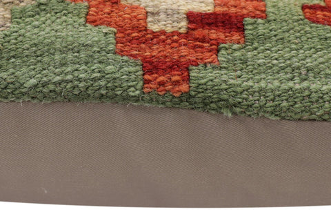 handmade Traditional Pillow Blue Green Hand-Woven SQUARE 100% WOOL Hand woven turkish pillow2 x 2