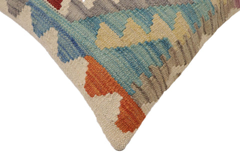 handmade Traditional Pillow Red Blue Hand-Woven SQUARE 100% WOOL Hand woven turkish pillow2 x 2
