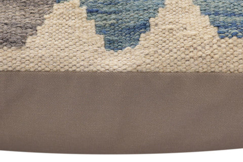 handmade Traditional Pillow Red Blue Hand-Woven SQUARE 100% WOOL Hand woven turkish pillow2 x 2