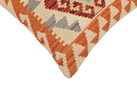 handmade Traditional Pillow Red Beige Hand-Woven SQUARE 100% WOOL Hand woven turkish pillow2 x 2