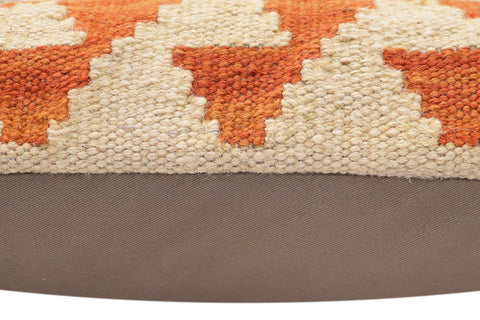 handmade Traditional Pillow Red Beige Hand-Woven SQUARE 100% WOOL Hand woven turkish pillow2 x 2