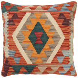Bohemian Sanford Turkish Hand-Woven Kilim Pillow