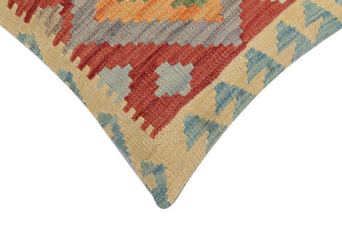handmade Traditional Pillow Red Blue Hand-Woven SQUARE 100% WOOL Hand woven turkish pillow2 x 2