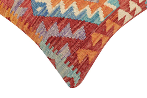 handmade Traditional Pillow Red Rust Hand-Woven SQUARE 100% WOOL Hand woven turkish pillow2 x 2