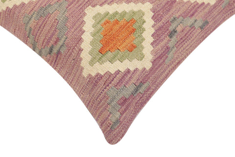 handmade Traditional Pillow Purple Rust Hand-Woven SQUARE 100% WOOL Hand woven turkish pillow2 x 2