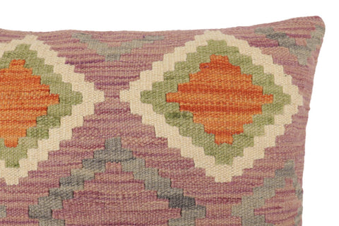 handmade Traditional Pillow Purple Rust Hand-Woven SQUARE 100% WOOL Hand woven turkish pillow2 x 2