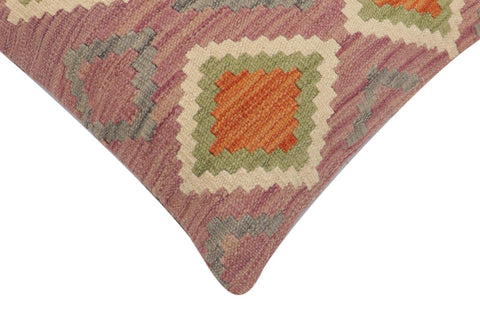 handmade Traditional Pillow Purple Rust Hand-Woven SQUARE 100% WOOL Hand woven turkish pillow2 x 2