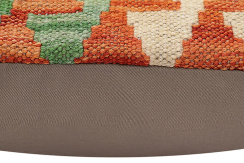 handmade Traditional Pillow Rust Blue Hand-Woven SQUARE 100% WOOL Hand woven turkish pillow2 x 2