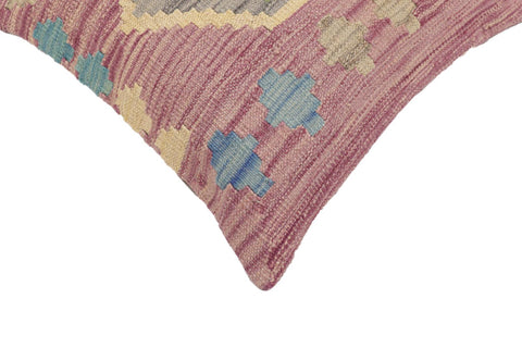 handmade Traditional Pillow Purple Gray Hand-Woven SQUARE 100% WOOL Hand woven turkish pillow2 x 2