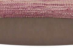 handmade Traditional Pillow Purple Gray Hand-Woven SQUARE 100% WOOL Hand woven turkish pillow2' x 2'