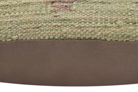handmade Traditional Pillow Green Red Hand-Woven SQUARE 100% WOOL Hand woven turkish pillow2 x 2