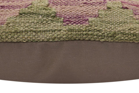 handmade Traditional Pillow Rust Blue Hand-Woven SQUARE 100% WOOL  Hand woven turkish pillow  2 x 2