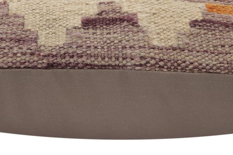 handmade Traditional Pillow Rust Blue Hand-Woven SQUARE 100% WOOL Hand woven turkish pillow2 x 2