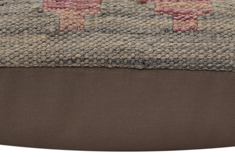 handmade Traditional Pillow Gray Blue Hand-Woven SQUARE 100% WOOL Hand woven turkish pillow2 x 2