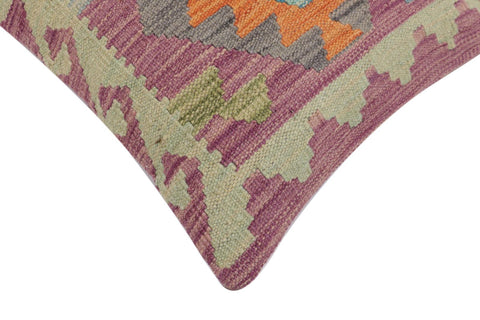 handmade Traditional Pillow Purple Rust Hand-Woven SQUARE 100% WOOL Hand woven turkish pillow2 x 2