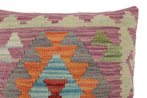 handmade Traditional Pillow Purple Rust Hand-Woven SQUARE 100% WOOL Hand woven turkish pillow2 x 2