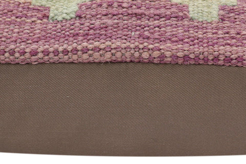 handmade Traditional Pillow Purple Rust Hand-Woven SQUARE 100% WOOL Hand woven turkish pillow2 x 2