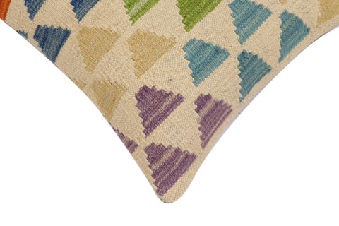 handmade Modern Pillow Beige Rust Hand-Woven SQUARE 100% WOOL Hand woven turkish pillow2 x 2
