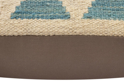 handmade Modern Pillow Beige Rust Hand-Woven SQUARE 100% WOOL Hand woven turkish pillow2 x 2