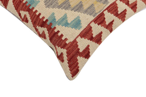 handmade Traditional Pillow Red Beige Hand-Woven SQUARE 100% WOOL Hand woven turkish pillow2 x 2