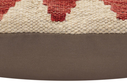 handmade Traditional Pillow Red Beige Hand-Woven SQUARE 100% WOOL Hand woven turkish pillow2 x 2