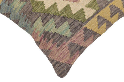 handmade Traditional Pillow Gray Red Hand-Woven SQUARE 100% WOOL Hand woven turkish pillow2 x 2