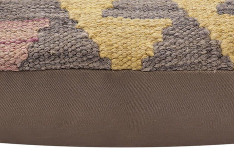 handmade Traditional Pillow Gray Red Hand-Woven SQUARE 100% WOOL Hand woven turkish pillow2 x 2