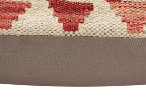 handmade Traditional Pillow Red Beige Hand-Woven SQUARE 100% WOOL Hand woven turkish pillow2 x 2